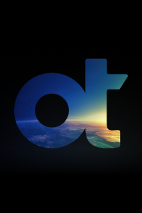 OT logo with sky background